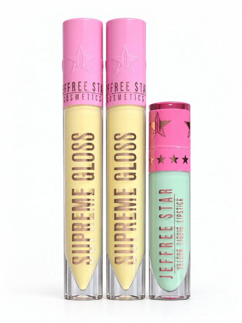 Jeffree Star Lip Bundle 3pc Urethra Supreme Gloss & High Society Liquid Lipstick